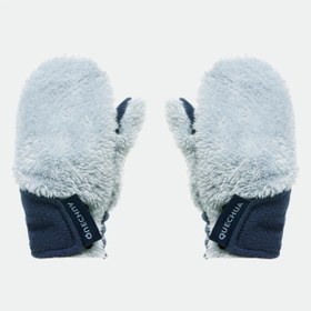 Resim Decathlon Bebek Eldiveni - Çocuk Eldiven - Bebek Polar Eldiven - Bebek Tüylü Polar Eldiven - Gri 