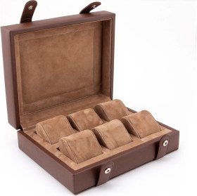 Resim Onywatch Deri Çoklu Saat Kutusu Watch Box 6'lı Saat Kutusu 