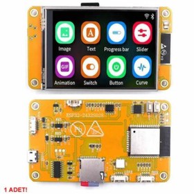 Resim Genel Markalar ESP32-2432S028R 2.8 inch Rezistif Dokunmatik Tft Lcd Modül 240x320 Pixel Rgb Led Ldr Usb Uart IO Se 
