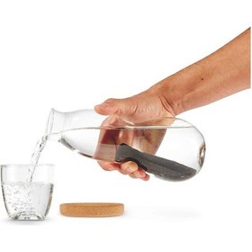 Resim Black Blum 800 Ml Cam Karaf, Kömür Filtreli, Doğal Mantar Altlıklı Sürahiler 