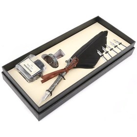 Resim Kuş Tüyü Model Dolma Kalem( Kaligrafi Set ) 