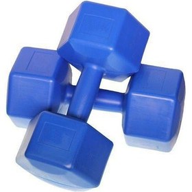 Resim Dambıl Seti Köseli Vinyl 2 KG Ağırlık Seti 2 KG x 2 Adet 4 KG 