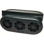 Resim Xuweiwei Siyah Kompakt Güneş Enerjili Araba Isıtma Fanı Usb Arayüzü Kokuları Dumanları Ve Hava Kirliliğini Temizler Genel Araba Tipleri İçin 