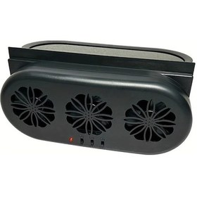 Resim Xuweiwei Siyah Kompakt Güneş Enerjili Araba Isıtma Fanı Usb Arayüzü Kokuları Dumanları Ve Hava Kirliliğini Temizler Genel Araba Tipleri İçin 