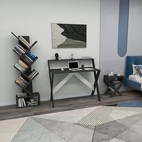 Resim X Çalışma Odası Seti Çalışma Masası Kitaplık Komodin Çalışma Masası Seti 