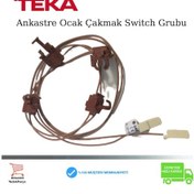 Resim Teka Uyumlu Ocak Çakmak Ateşleme Zinciri Mikro Switch Siviç Grubu Düğme - 409352295 