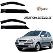 Resim Hyundai Getz Krom Cam Rüzgarlığı 1.2Mm 2002 4'Lü - Caru447 