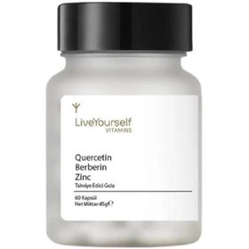 Resim Live Yourself Vitamin Quercetin Berberin 60 Kapsül 