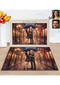 Resim Bk Gift Kişiye Özel Sevgili Karikatürlü 1000 Parça Profesyonel Puzzle-11, 1000 Puzzle, Sevgililer Günü Hediyesi, Sevgiliye Hediye Kobitmeyencom36181 B 