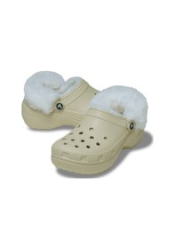 Resim Crocs Classic Platform Fuzz Lined Clog Kadın Terlik 212854columbia Classic Platform Fuzz Lined Clog Kadın Terlik 212854 Ekru 
