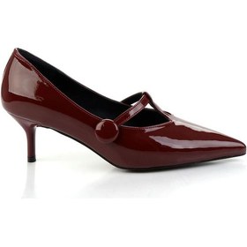 Resim Bordo Kadın Klasik Topuklu Ayakkabı K01188051008 Bordo 