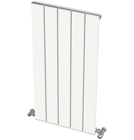 Resim Hestia Alüminyum Dikey Radyatör Panel 900 X 445 Beyaz 5 Dilim 