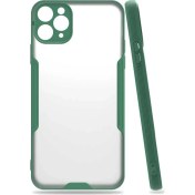 Resim iPhone 11 Pro 5.8" Kılıf Lens Korumalı Hibrit Ince Silikon Kapak 