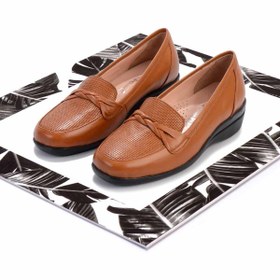 Resim Bambi Taba Leather Kadın Dolgu Topuklu Ayakkabı K01531123603 
