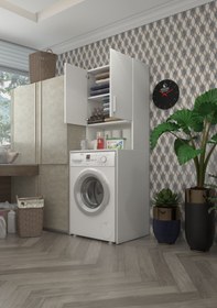 Resim Kenzlife çamaşır makinesi dolabı raisa byz 180*066*60 banyo ofis 