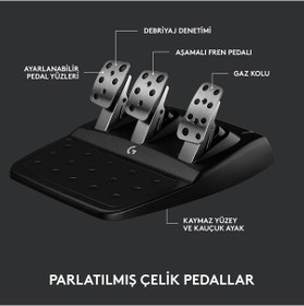 Resim Logitech G G923 Driving Force Yarış Direksiyon Seti 
