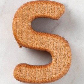 Resim Hobi Baby Organik Ahşap Harf - S 