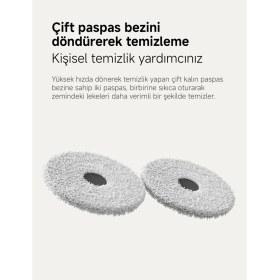 Resim Xiaomi 7000PA Emiş Gücü Premium Robot Süpürge, Sıcak Hava Ile Paspas Kurutma Halı Tanıma ve Mop Kaldırma Özellikli Lazer Navigasyon 