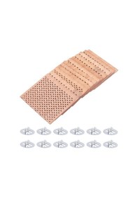 Resim 12 Adet 2,75x2,36 İnç Ahşap Mum Fitili Kendin Yap Mum İçin 