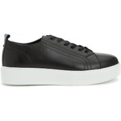 Resim Network Siyah Kadın Deri Sneaker 