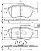 Resim BOSCH B 0986494680 Ön Fren Balatası – Audi A4, A5 ve Q5 İçin Uyumlu 
