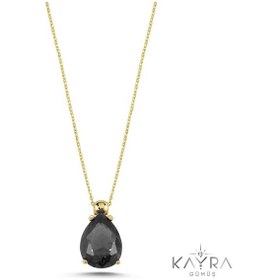 Resim Oniks Taşlı Gümüş Kolye Gm16 