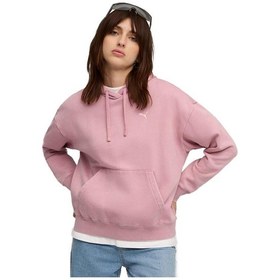 Resim Puma Ess Elevated Wash Hoodie Sweatshirt - 688103 Pembe 