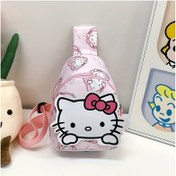 Resim Sanrio Hello Kitty Çapraz Çanta - Sevimli Karikatür Tasarım, Ayarlanabilir Askılı Hafif Sırt Çantası, Günlük Kullanım & Doğum Günü Hediyeleri için Pembe Polyester Göğüs Çantası, Günlük Kullanım İçin Çapraz Çanta | Büyüleyici Aksesuarlar | Polyester Yapı, Çanta 