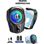 Resim SL16 Derece Göstergeli Metal Soğutmalı Telefon Hızlı Soğutucu Radyatör Fan Tüm Telefonlara Uyumlu 