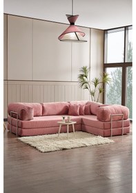 Resim Legom Lucas Aktivite Koltuğu Yatak Olabilen Çok Amaçlı Kanepe L Koltuk Pudra Pudra 