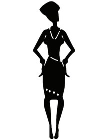 Resim Afrikalı Kadın Oto Motor Laptop Duvar Folyo Sticker Tip 3 20x64 Cm 