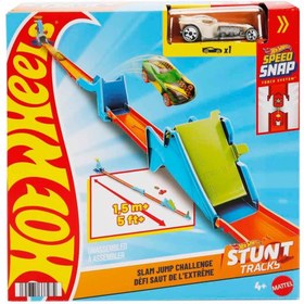 Resim Hot Wheels Stunt Trucks Akrobatik Yarış Pisti Oyun Seti JHK76-JHK78 