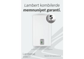 Resim Lambert LPY 42 FI 42 Kw 36120 Kcal/h Hermetik Premix Yoğuşmalı Kombi 