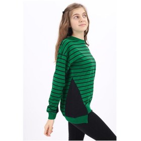 Resim Toontoy Kids Toontoy Kız Çocuk Sweatshirt Çimen Yeşili 