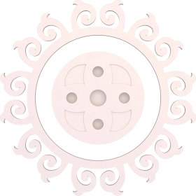 Resim Motifpiyer Tavan Spot Göbek Motifli Yuvarlak-02-51-Dış Çıtalı 