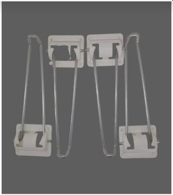 Resim Akkayahome 4 Adet Klitili Katlanır Yer Sofrası - Laptop Sehpası Ayağı Vidalı Beyaz 