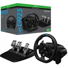 Resim Logitech G923 Xbox Tüm Modeller ve PC Uyumlu Yarış Direksiyon Seti 