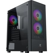 Resim Xigmatek EN41655 Hero Iı Aır 3f Mesh Temperli Camlı 3*12CM Sabit Rainbow Atx Mid-T Gaming Oyuncu Kas 