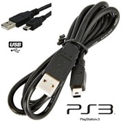 Resim Sony Uyumlu Ps3 Oyun Kolu Controller Joystick Playstation 3 Charcing Usb Şarj Kablosu 