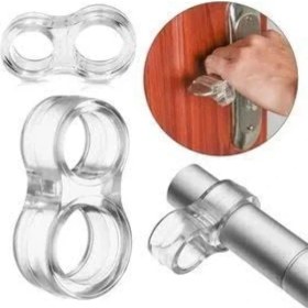 Resim Hakay Silikon Kapı Kolu Stoperi - Duvar Koruyucu Tampon (6 Adet) 