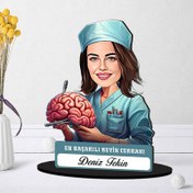Resim En Başarılı Kadın Beyin Cerrahı Karikatürlü Biblo 