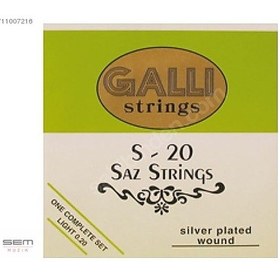 Resim Galli S-20 Uzun Sap Bağlama Teli 