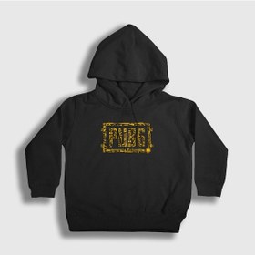 Resim Presmono Unisex Çocuk Ammo Pubg Kapüşonlu Sweatshirt Siyah 