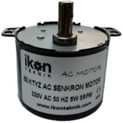Resim İKON TEKNİK Ac Senkron Motor 50 Ktyz 5 Rpm 6w Kuluçka Çevirme Motoru, Viyol Motoru, 50ktyz5rpm 