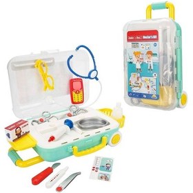 Resim Junior Doc. Çekçekli Bavul Doktor Seti 18 Parça 