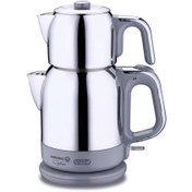 Resim KORKMAZ 331-10 ÇAYTEMA INOX GRİ ÇAY MAKİNESİ 