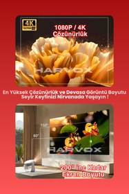 Resim APOLLON P1 Projeksiyon Cihazı Powerbankli Şarjlı Taşınabilir Projeksiyon Cihazı 