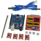 Resim Tenfowee 3d Yazıcı Cnc Shield V3 Geliştirilmiş Kit - Nano Uno R3 İle 4988 Motor Sürücü, Mikro Adım Kontrol Ve Yüksek Verim 