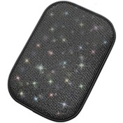 Resim Araba Elmas Kol Dayama Kutusu Yastık Kişiselleştirilmiş Araba Süslemeleri Kir Ve Kaymaz Black White Diamond 