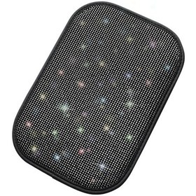 Resim Araba Elmas Kol Dayama Kutusu Yastık Kişiselleştirilmiş Araba Süslemeleri Kir Ve Kaymaz Black White Diamond 